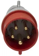 Переносна вилка Legrand Tempra Pro 3К+Н+З 32 A 415 В Червона (555239) - изображение 1