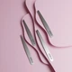 Набор пинцетов Lovely Brows 3 шт, серебристый (LB-n/3) - изображение 2