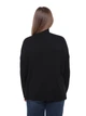 Свитер женский черный свободный с воротом 10866-3 ONE SIZE - изображение 2