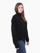 Свитер женский черный свободный с воротом 10866-3 ONE SIZE - изображение 6