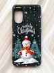 Матовый черный чехол на Xiaomi Redmi 13C / Poco C65 Снеговик (принт 152) - изображение 1