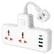 Подовжувач мережевий HOCO AC12A 3USB/Type-C PD/QC 30W/10A 3xUSB white - зображення 1