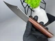 Универсальный кухонный нож шеф повара Blacksmith Santoku Kitchen 24,5 см нож топорик из нержавейки (4889) - изображение 4