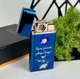 Електронна запальничка з подвійним підпалом LB usb газова запальничка в подарунковій упаковці (33521C-blue-4) - зображення 1