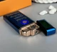 Електронна запальничка з подвійним підпалом LB usb газова запальничка в подарунковій упаковці (33521C-blue-3) - зображення 6