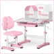Комплект меблів (стіл + стільчик + полиця) Mealux Octo Pink (арт. BD-33 PN) - зображення 1