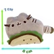 Дитячий набір Pusheen cat пенал-косметичка 23х11см та М'яка іграшка 8х7 см Кіт з піттою Сірий n-12244 - зображення 2