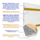 Плинтус РР самоклеющийся с полоской Sticker Wall 2300х140х4 мм - белый-золотой (SW-00001812) - изображение 3