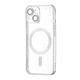 Чехол силиконовый противоударный WAVE Metal Color Case with MagSafe + защита камеры для Apple iPhone 14 Plus (6.7") Silver - изображение 1