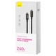 Кабель Baseus Type-C - Type-C 240W 2м Tungsten Gold Black (CAWJ040101) - изображение 3