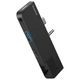 Док-станция USB3.1 Type-C+3.5mm --> USB 3.0/RJ45/Type-C/3.5mm Черная Baseus for Surface Go - изображение 4