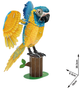 Пазл конструктор CubicFun National Geographic 3D Зникаючі тварини Папуга Ара DS1097H 88 елементів (6944588210977) - зображення 4