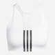 Спортивный топ для тренировок женский Adidas Pwim Ms 3S Bra IT6622 2XS-B White (4066766943797) - изображение 6