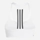 Спортивный топ для тренировок женский Adidas Pwim Ms 3S Bra IT6622 2XS-B White (4066766943797) - изображение 7