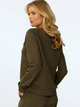 Bluza damska bez kaptura elegancka DKaren Wenezja S Khaki (5903251481428) - obraz 2