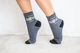 Носки с надписью Yesterday now tomorrow бесшовные ORGANIC cotton JILL ANTONY 38-40 арт. 31027 - изображение 3