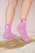Набір шкарпеток 4 пари з принтом Love короткі безшовні ORGANIC cotton JILL ANTONY 35-37 арт. 31007 - зображення 6