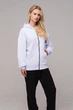 Толстовка женская на молнии оверсайз White XXL - изображение 2