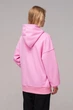 Толстовка жіноча на блискавці оверсайз Pink M - зображення 4