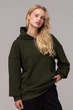 Худи оверсайз женское Plus Size Khaki Хаки 6XL - изображение 3