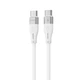Кабель Proove Soft Silicone Type-C to Type-C 60W (1m. 3A) White - зображення 1
