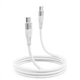 Кабель Proove Soft Silicone Type-C to Type-C 60W (1m. 3A) White - зображення 2