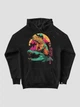 Женское худи Dubhumans Stay Strong, be Capy (Капибара) Черное XL-2XL (CAPS-HW-B-XL2XL) - изображение 3