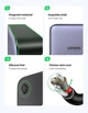 Сетевое зарядное устройство UGREEN CD271 GaN Desktop Charger 2*USB-A+4*USB-C 200W EU (40914) - изображение 7