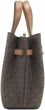 Сумка женская Michael Kors Emilia Small Logo Satchel коричневая - изображение 2