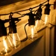 Уличная гирлянда ретро S14 на 10 LED ламп 5м желтая светодиодная праздничная фасадная декор Garlando - изображение 8