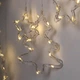 Гирлянда штора светодиодная GarlandoPro звезда и елка 120LED 3х0,9 м 8 режимов Желтый 1733072Y - изображение 6