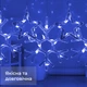 Гирлянда штора 3х0,9 м снежинка звезда на 145 LED лампочек светодиодная 10 шт Синий - изображение 3