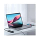 USB-Hub Baseus Lite Series 4-Port USB-A HUB Adapter USB-A to USB 3.0x4 25cm Black (WKQX030001) - изображение 3