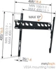 Настінне кріплення для телевізора Vogels MA3010 Black (8553010) - зображення 3