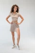 Спортивный комплект Tennis Style, beige (юбка-шорты, короткое поло) - M - изображение 2