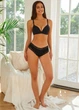 Женские хлопковые трусики бразилианы с кружевом Comfort Autumn (1388-46-02) Черный L FINETOO (46) - изображение 1