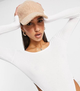 М'яка хутряна бейсболка кепка Honey Fashion Accessories 56-59р бежевий (13-291) - зображення 1
