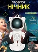 Ночник-астронавт лазерный проектор звездного неба Астронавт, от USB, с пультом и встроенной колонкой bluetooth - изображение 1