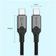 Кабель Type-C – Type-C USB 5.0 PD 240W 16K/60Hz 80Гбіт/с Thunderbolt 5 1 м Чорний - зображення 6