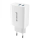 Сетевое Зарядное Устройство Proove Rapid (2 USB /Type-C, 30W, QC 3.0/ PD). White - изображение 1