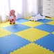 Підлогове двостороннє покриття із пазлів YELLOW та BLUE 60х60х2см, мʼяке, тепле, водовідштовхуюче - зображення 7