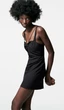 Сукня жіноча ZARA Little Black Mini Dress With Know Coctail Party S Чорний (43446) - зображення 3