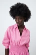 Сукня жіноча міні Zara Short Pink Poplin Dress S Рожевий (3211\164\636) - изображение 3