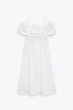 Сукня жіноча Zara Draped Poplin Dress XS Білий (2399\210\250) - изображение 3