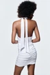 Сукня жіноча Zara Crossed Draped Dress S Білий (7385\246\250) - зображення 4