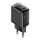 Зарядний блок живлення Type-C+USB ACEFAST A98 GaN 30 W 3 A чорний - зображення 4