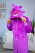 Пижама Кигуруми My Kigu Мужская Покемон Генгар Pokemon Gengar Фиолетовый размер L 165-175 см (21098411) - изображение 2