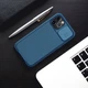 Карбоновая накладка Nillkin Camshield (шторка на камеру) для Apple iPhone 13 Pro Max (6.7") Blue - изображение 4