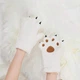 Рукавиці теплі хутряні "Котячі Лапки" Білий, Унісекс WUKE One size - зображення 6