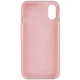 Чохол Silicone Case Full Protective (AA) NO LOGO для Apple iPhone X / XS (5.8") Сірий / Lavender - изображение 2